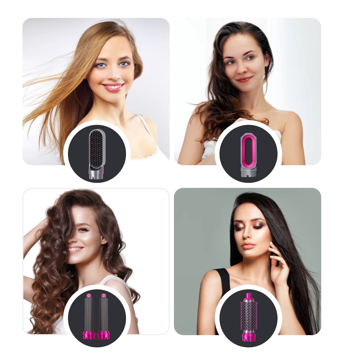 Xiaomi 5-In-1 Hair Styling Set Hair Dryer Hot Comb Curling Iron Straightener All-In-One Styling Tool for Airwrap Hair Dryer