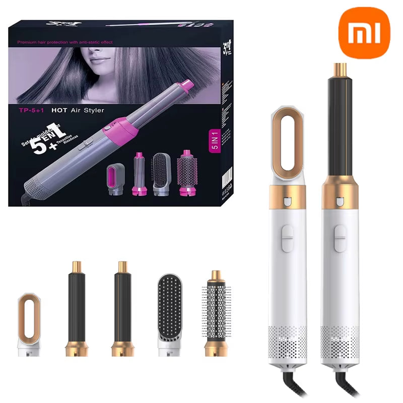 Xiaomi 5-In-1 Hair Styling Set Hair Dryer Hot Comb Curling Iron Straightener All-In-One Styling Tool for Airwrap Hair Dryer